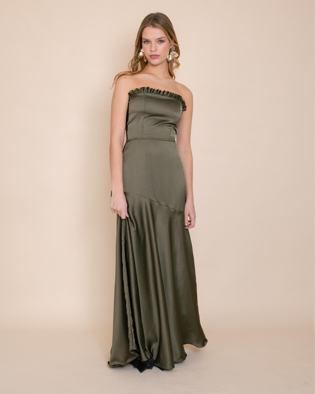 Vestido Agnes Verde Musgo