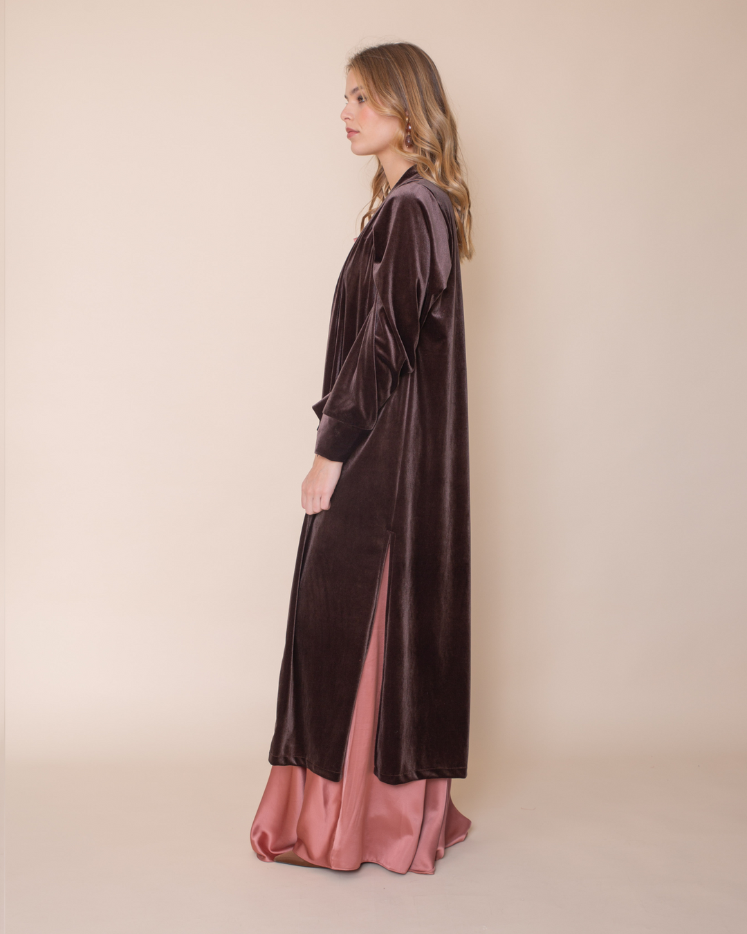 Kimono Terciopelo Cafe