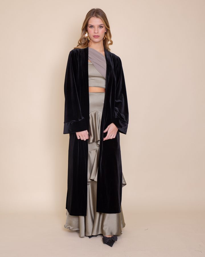 Kimono Terciopelo Negro