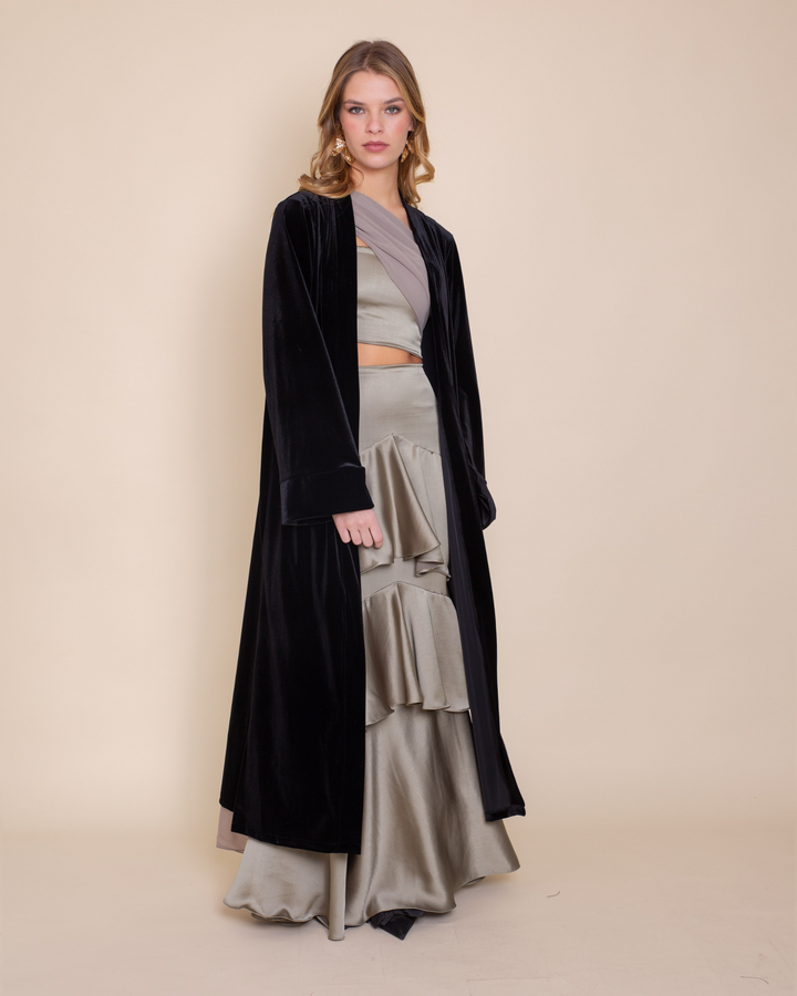Kimono Terciopelo Negro