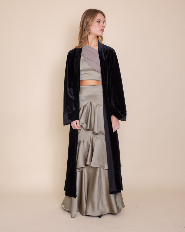 Kimono Terciopelo Negro