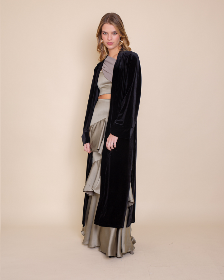 Kimono Terciopelo Negro