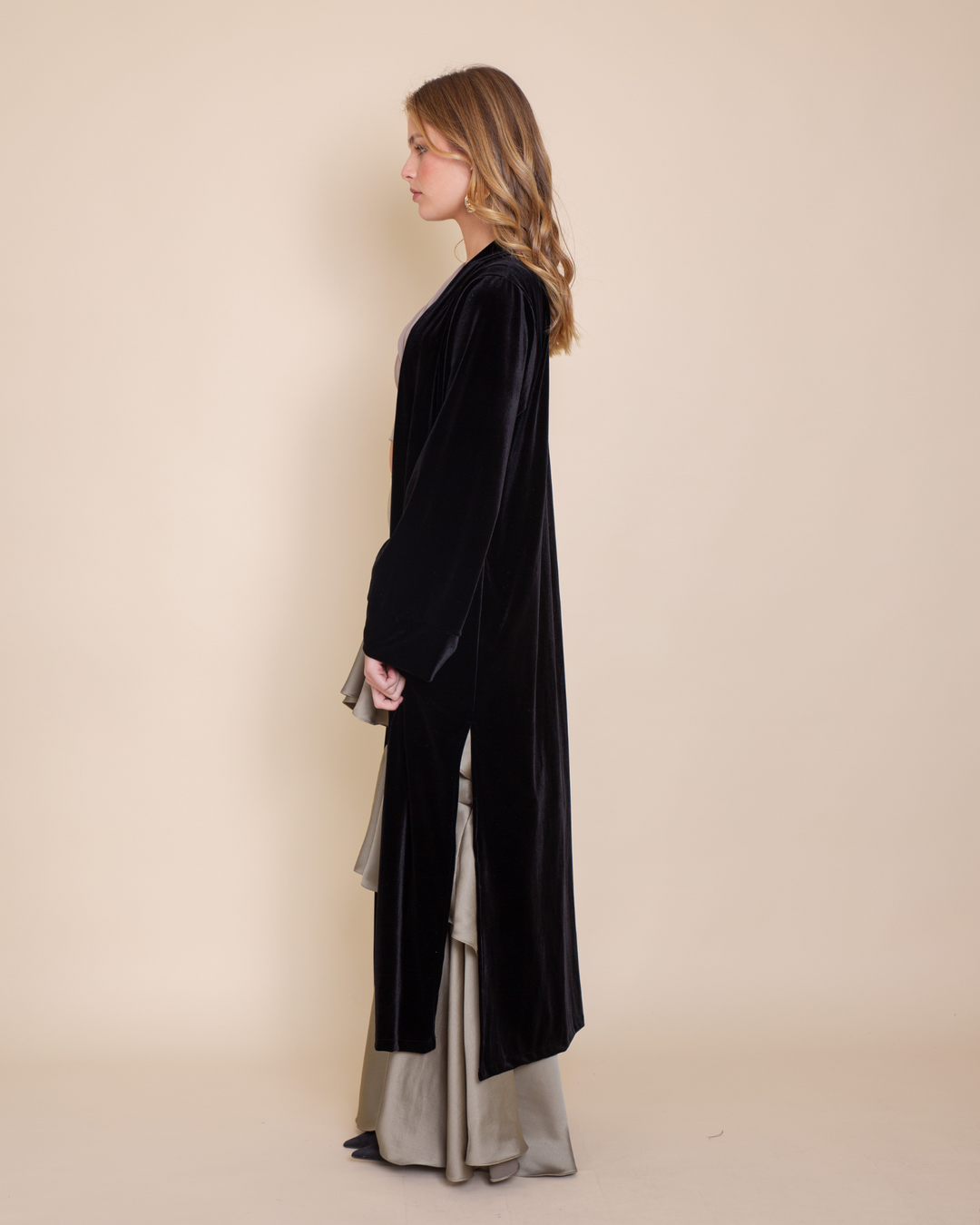 Kimono Terciopelo Negro