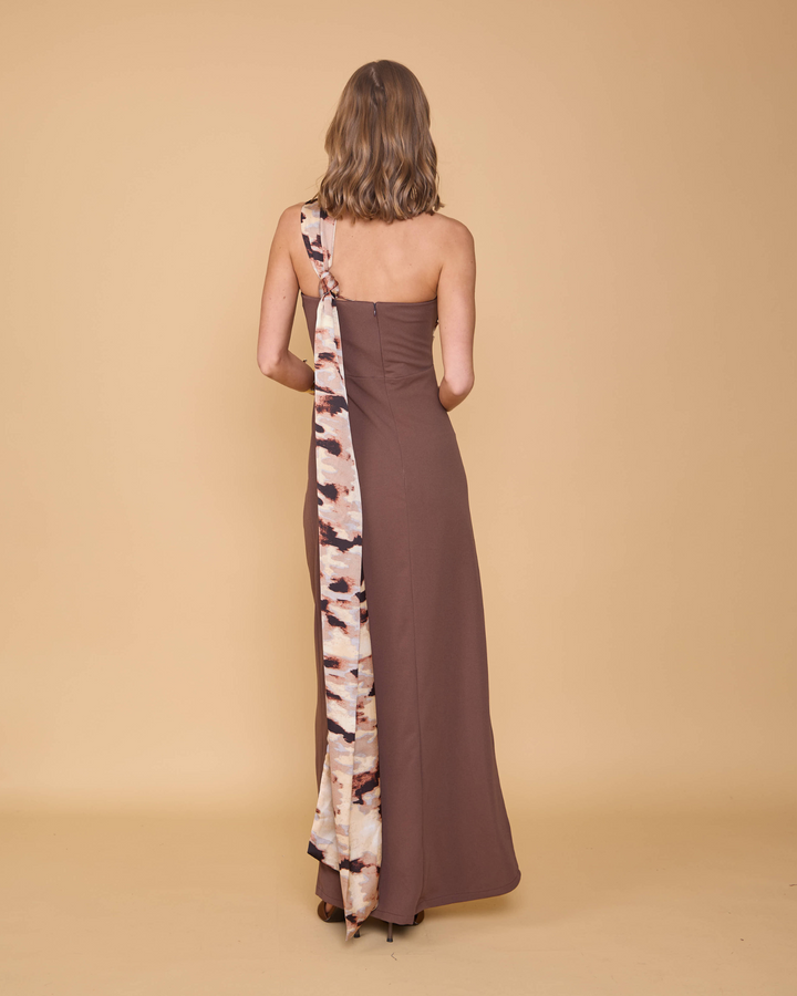 Vestido Lerida Cafe/Leopardo
