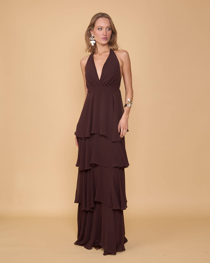Vestido Celia Cafe