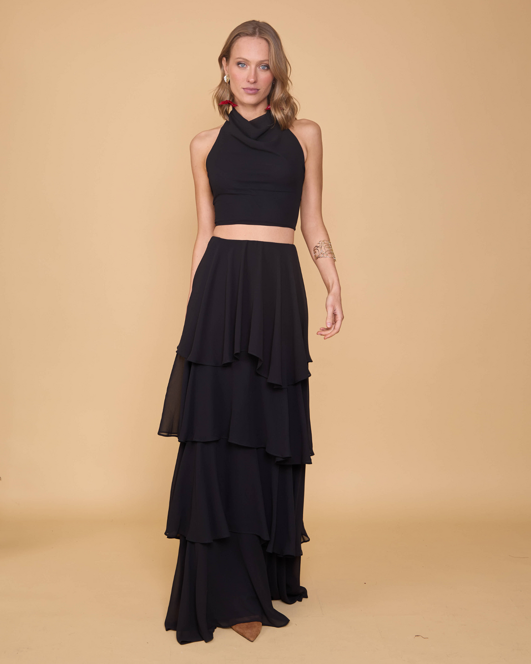Top Gia Halter Negro