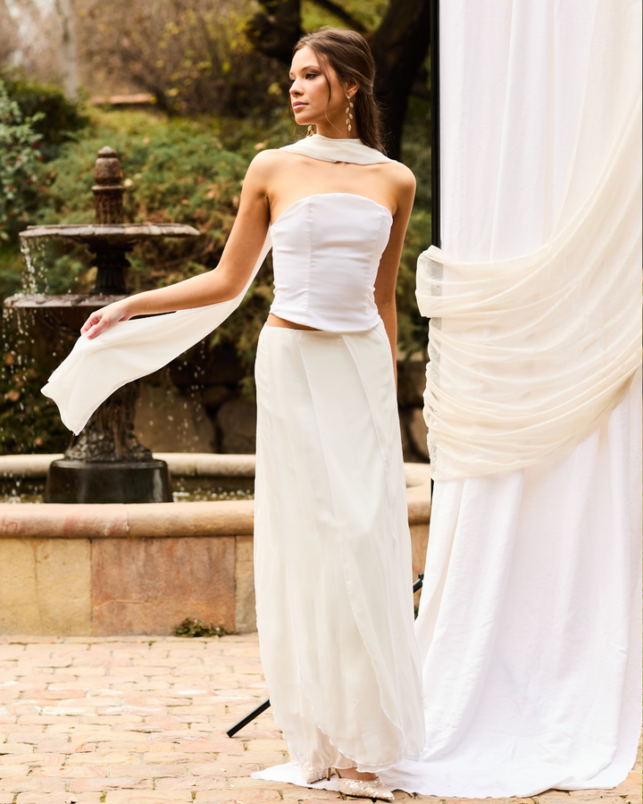 Falda Aurora Blanca