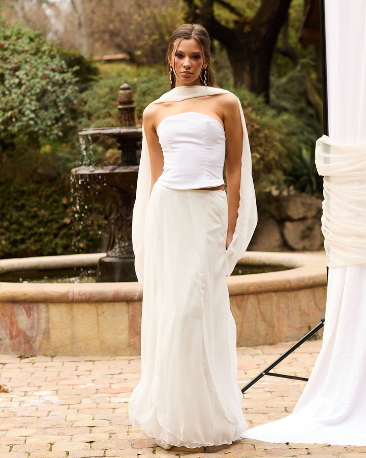 Falda Aurora Blanca