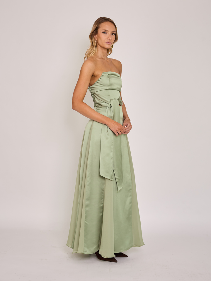 Falda Flavia Verde Agua