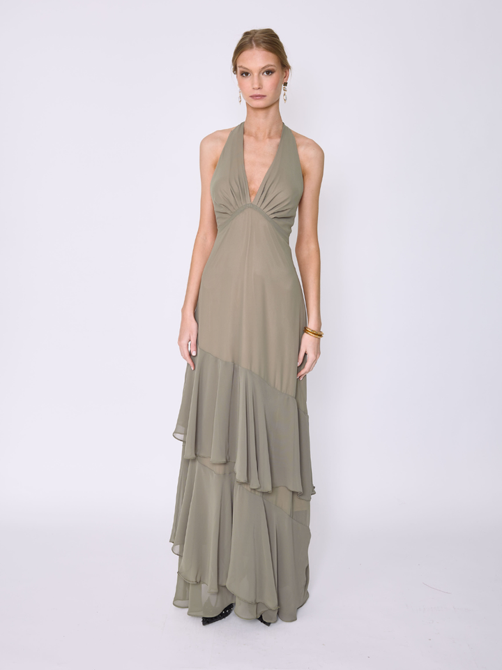 Vestido Diana Verde Olivo