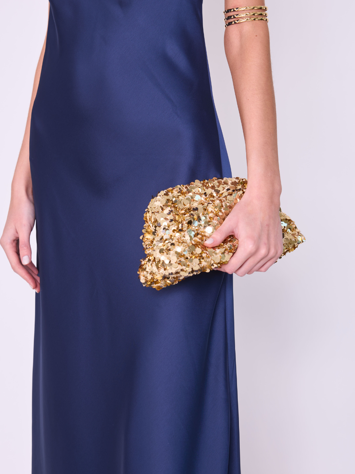 Cartera Antonella Dorada
