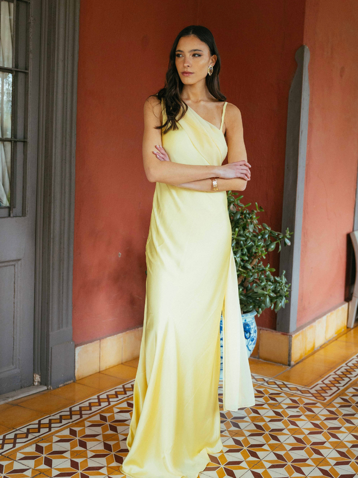 Vestido Magnolia Amarrillo
