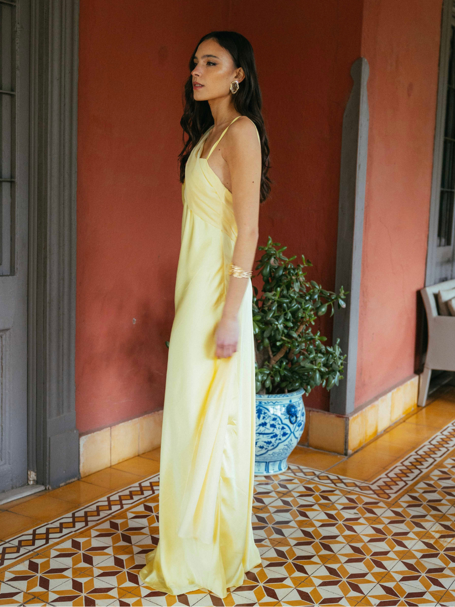 Vestido Magnolia Amarrillo