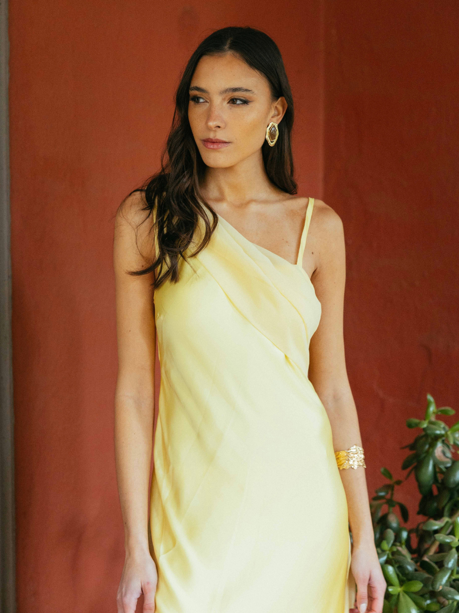 Vestido Magnolia Amarrillo