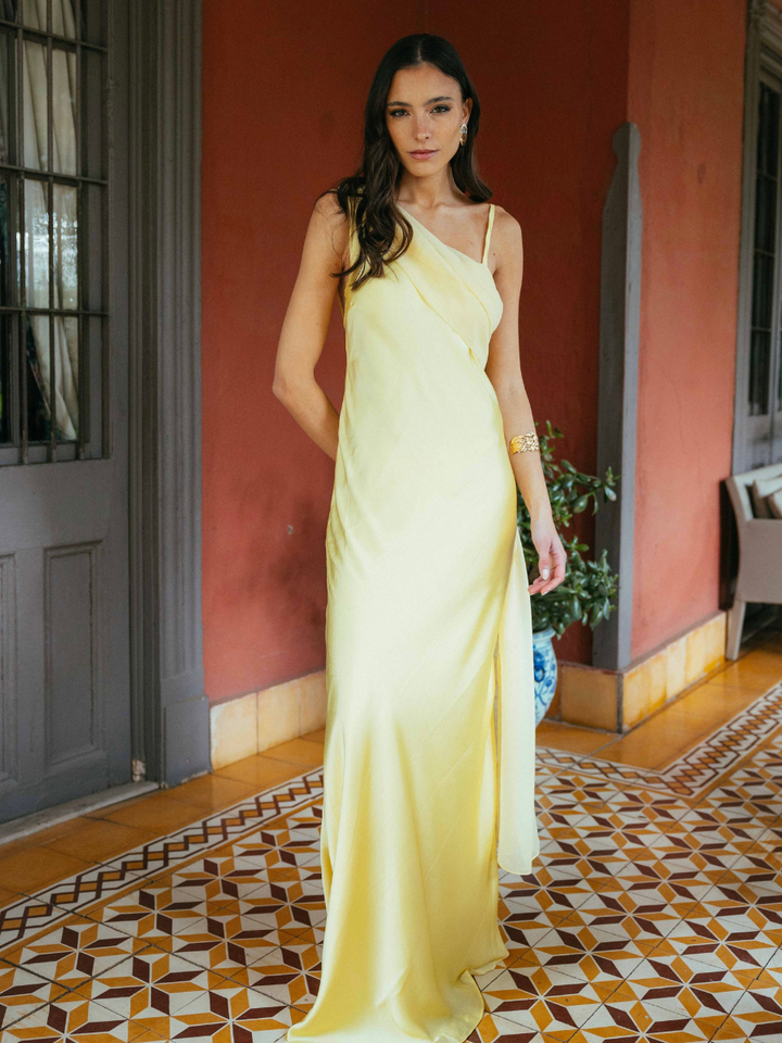 Vestido Magnolia Amarrillo
