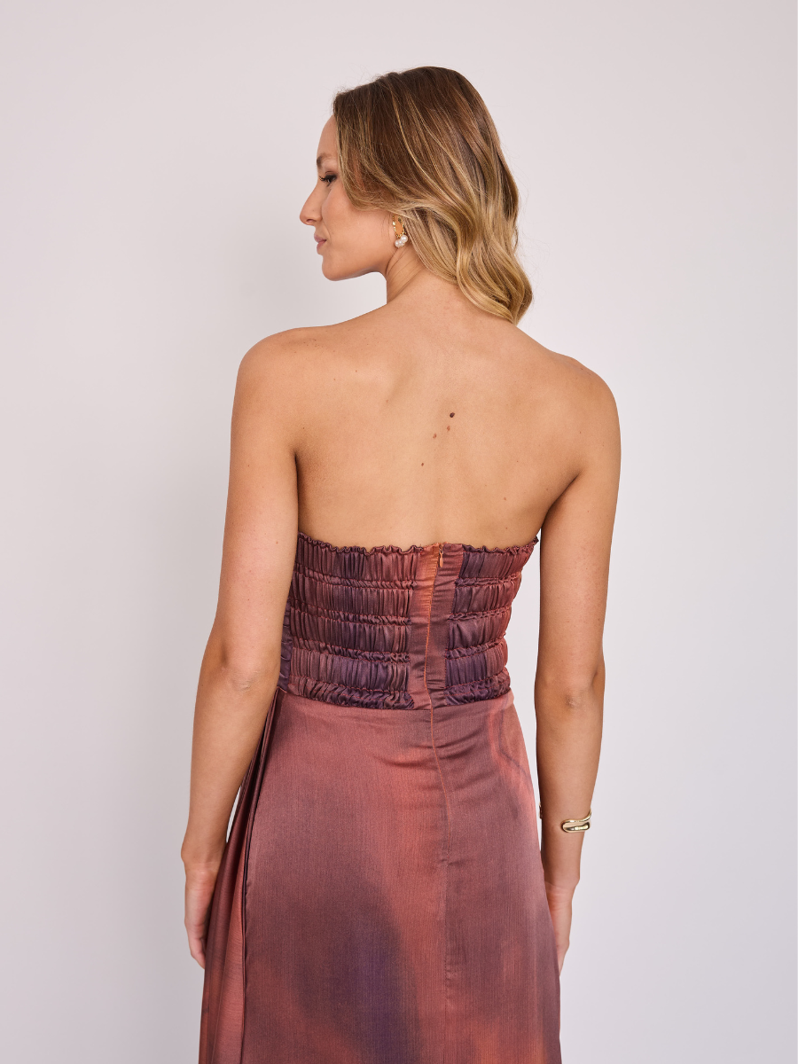 Vestido Aitana Estampado Terracota