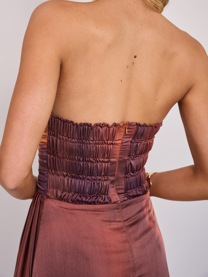 Vestido Aitana Estampado Terracota
