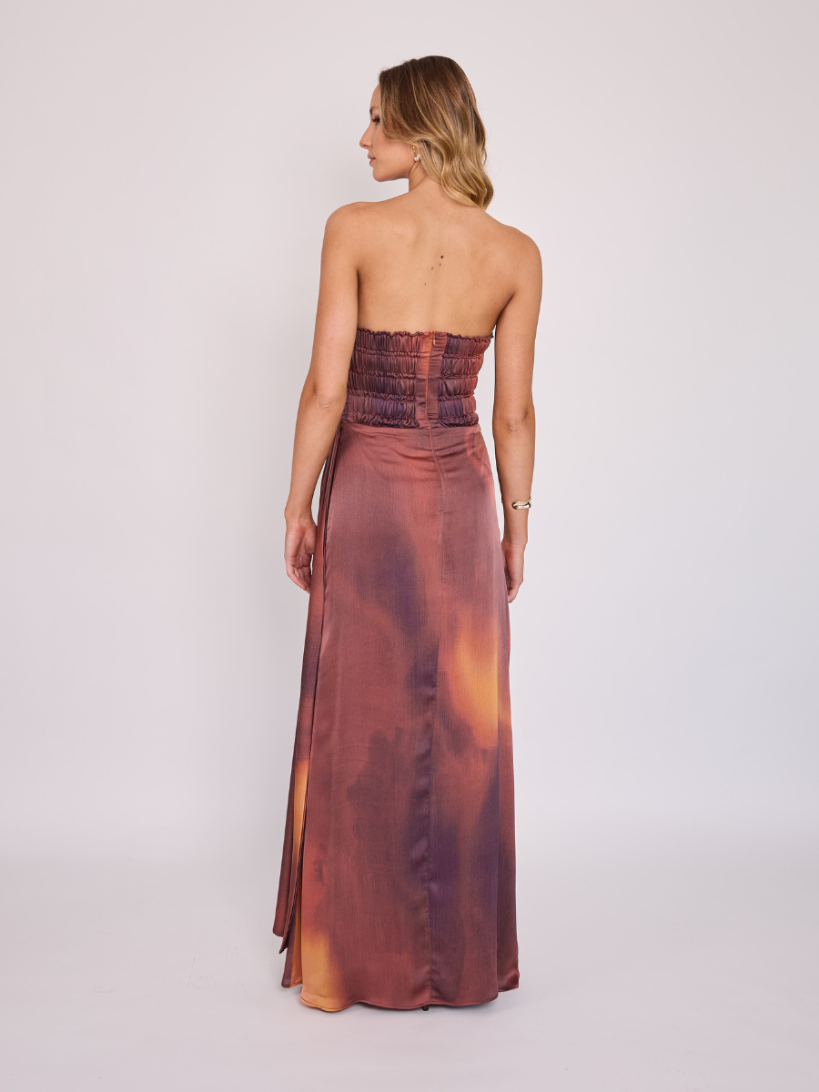 Vestido Aitana Estampado Terracota