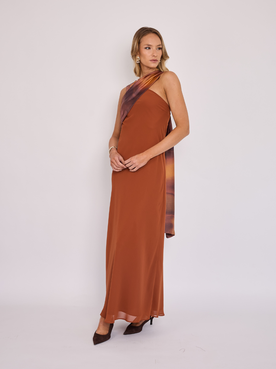 Vestido Vera Terracota