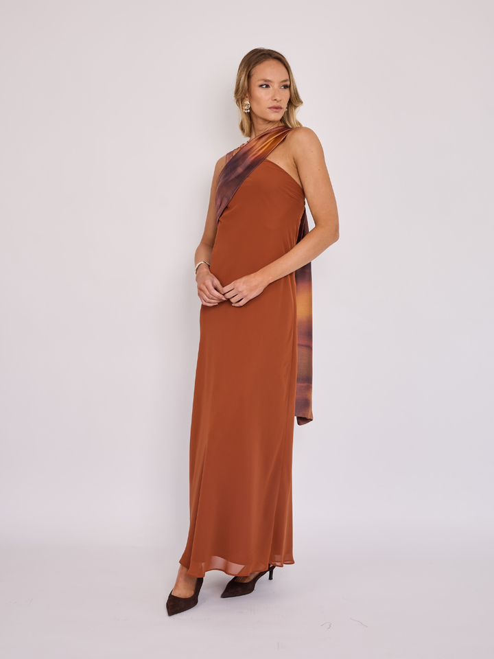 Vestido Vera Terracota