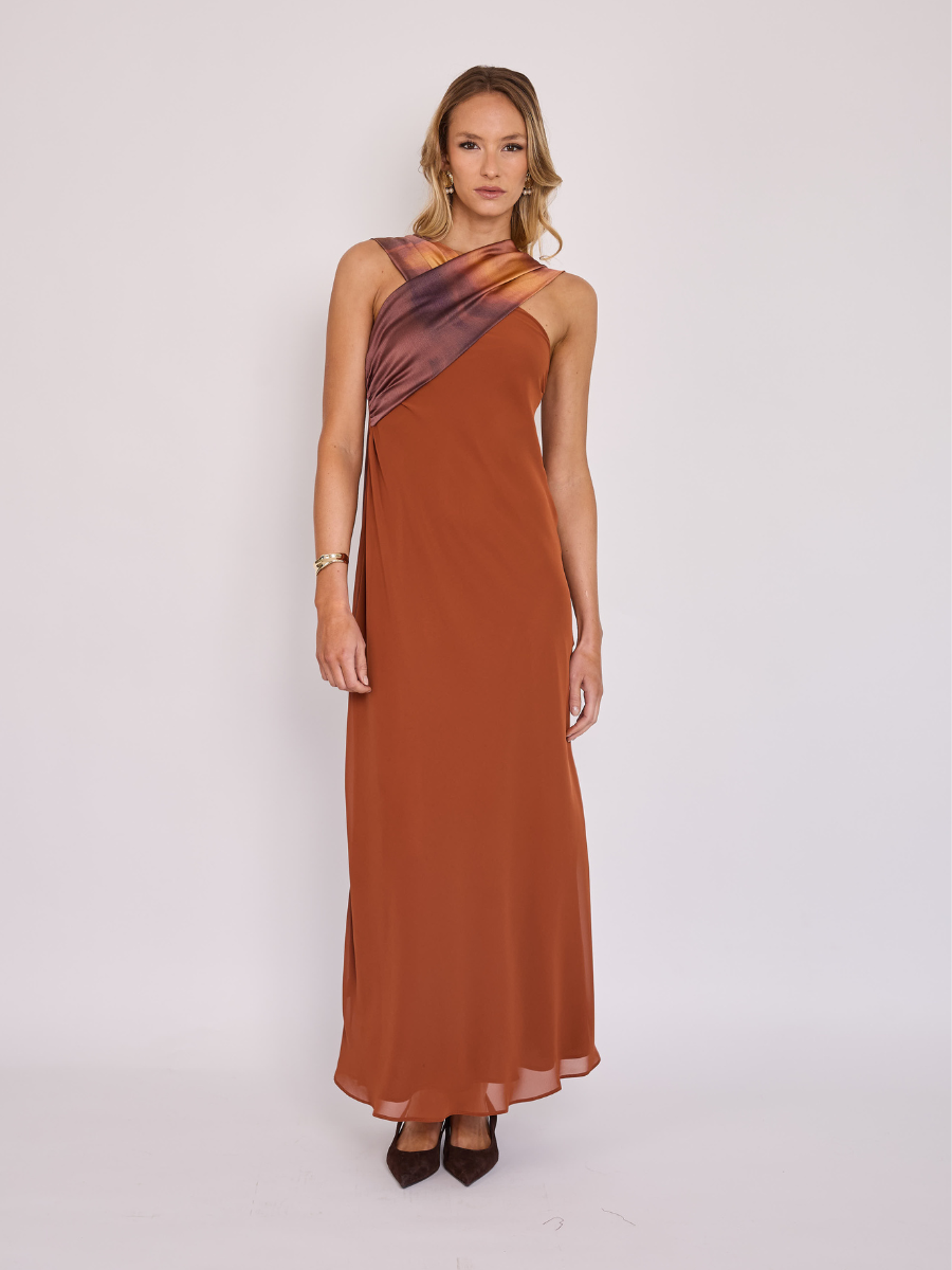Vestido Vera Terracota
