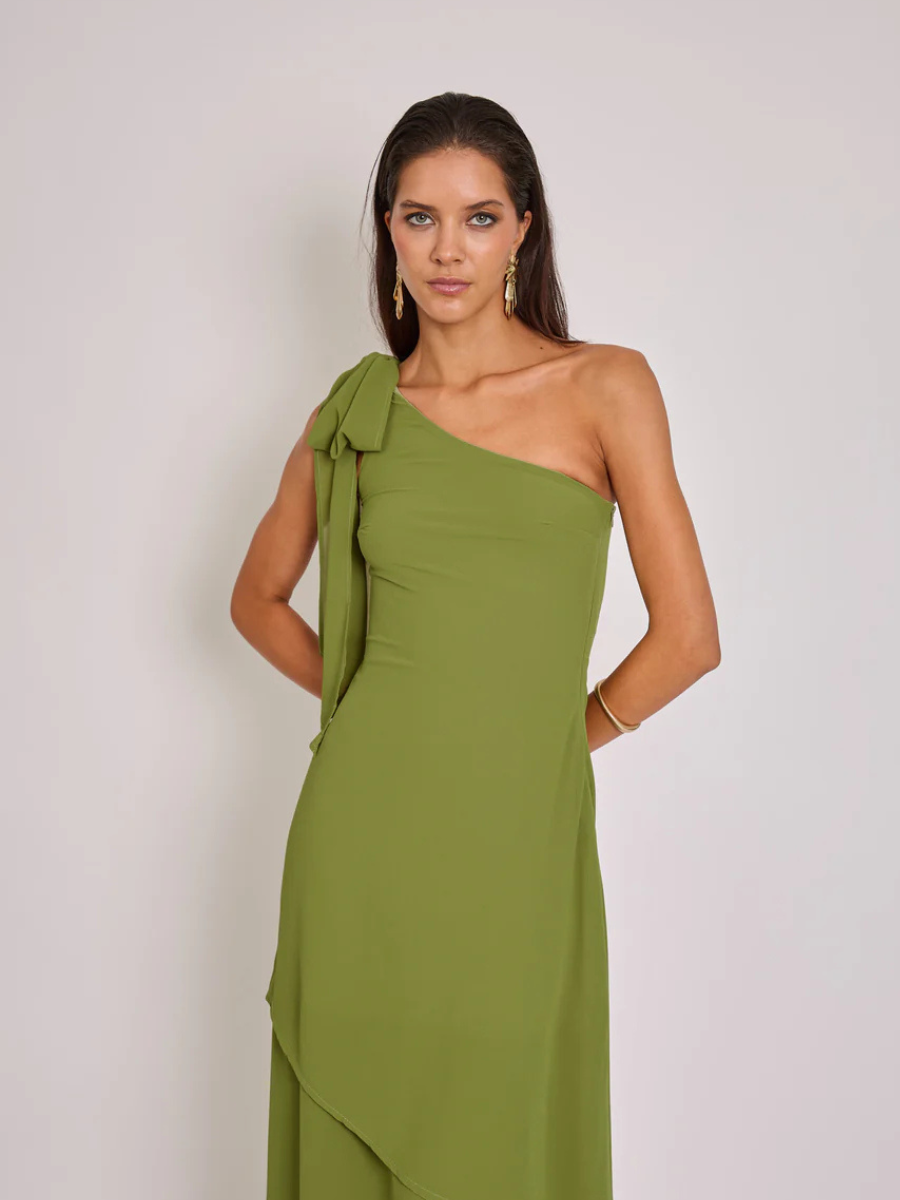 Vestido Josefina Verde Pistacho