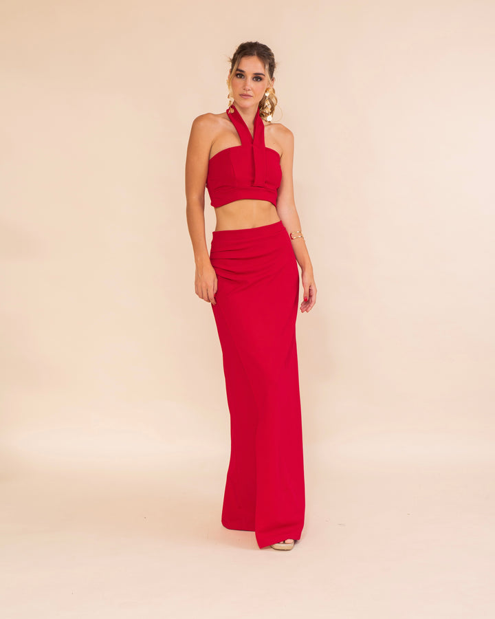 Falda Berlín Rojo