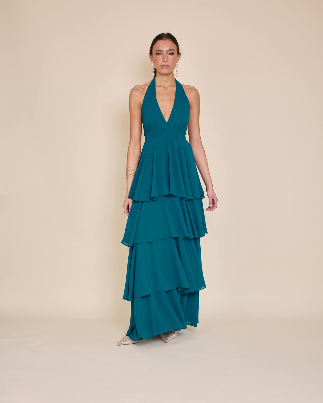 Vestido Celia Petroleo