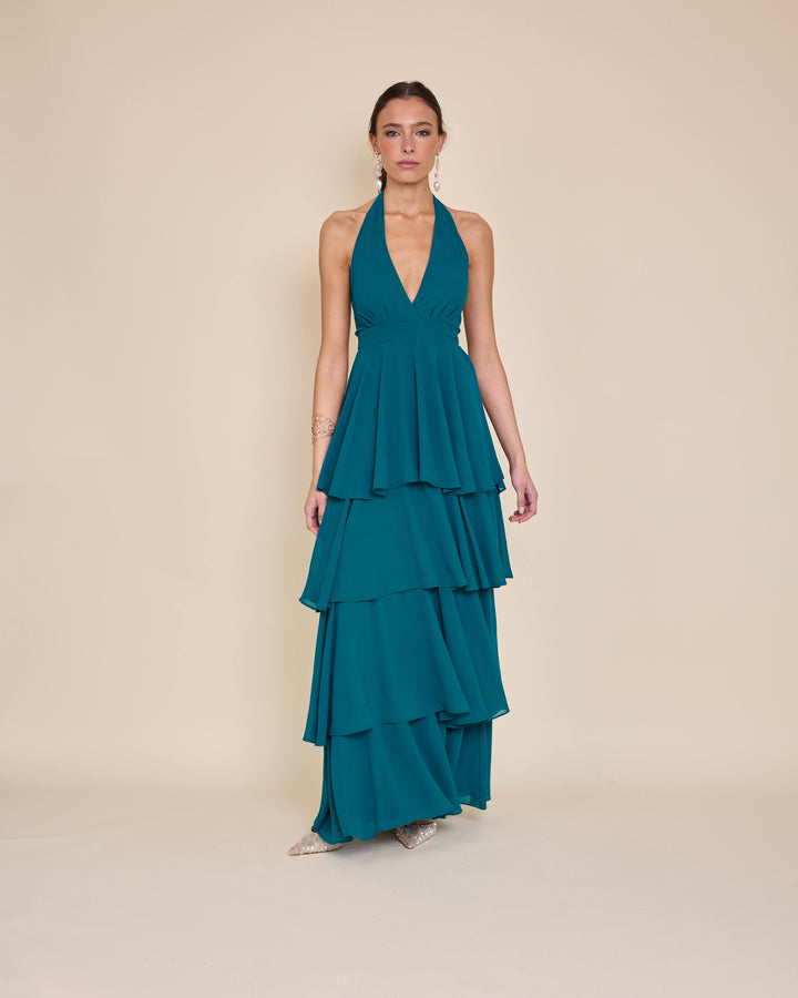 Vestido Celia Petroleo