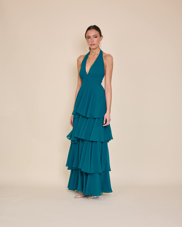 Vestido Celia Petroleo