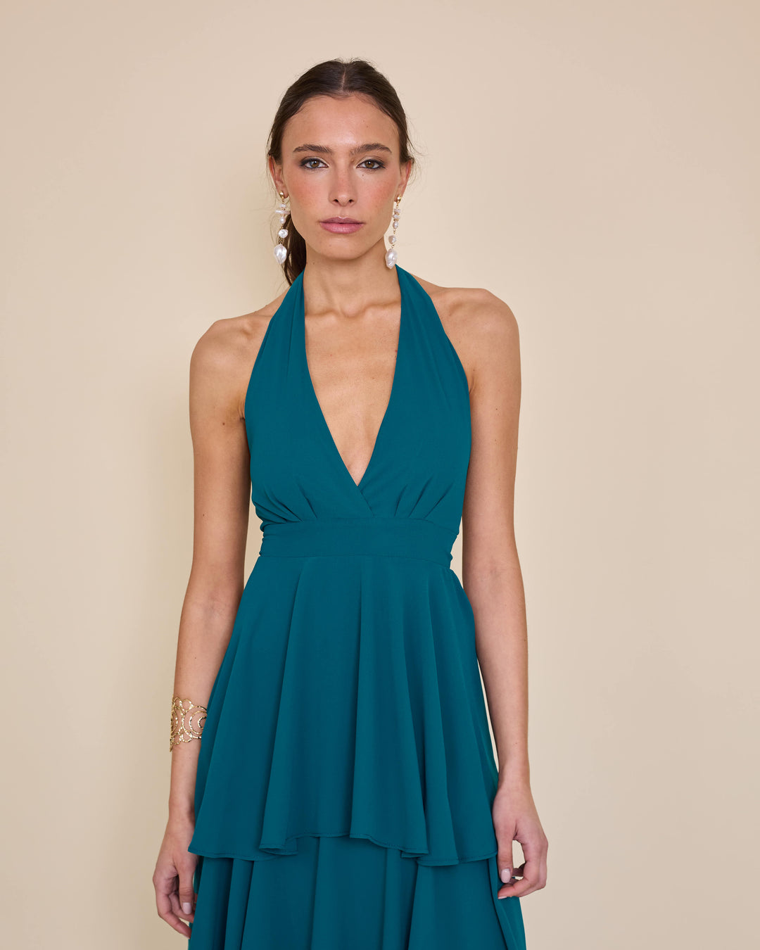 Vestido Celia Petroleo