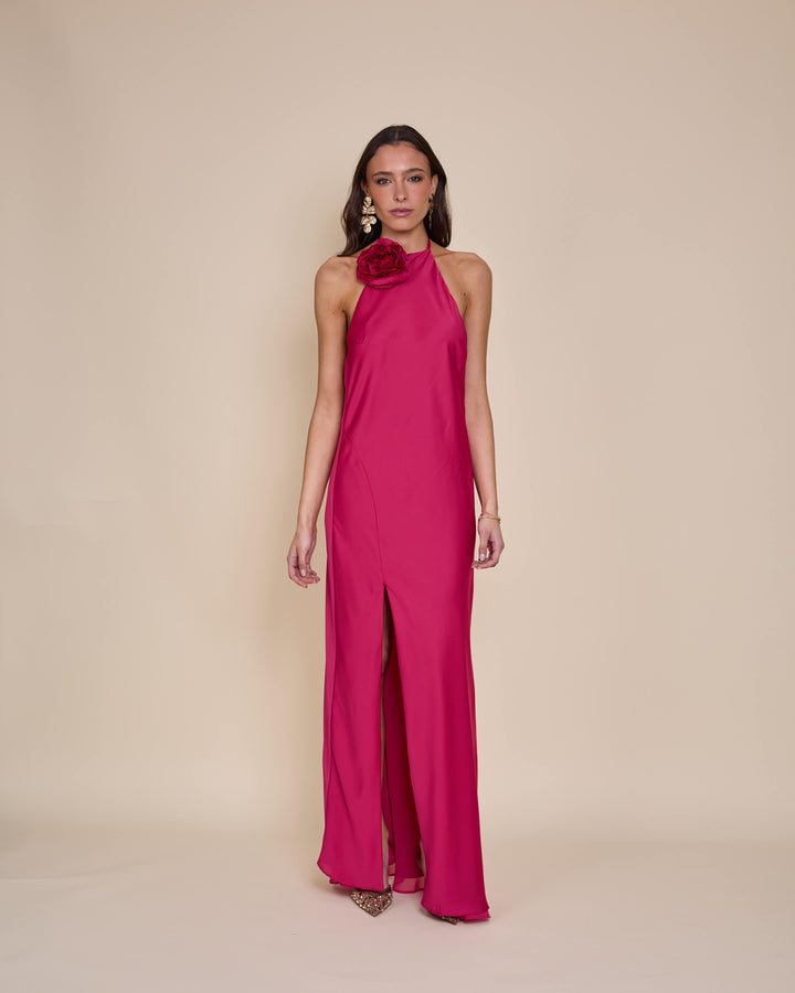 Vestido Bianca Rojo Frambuesa