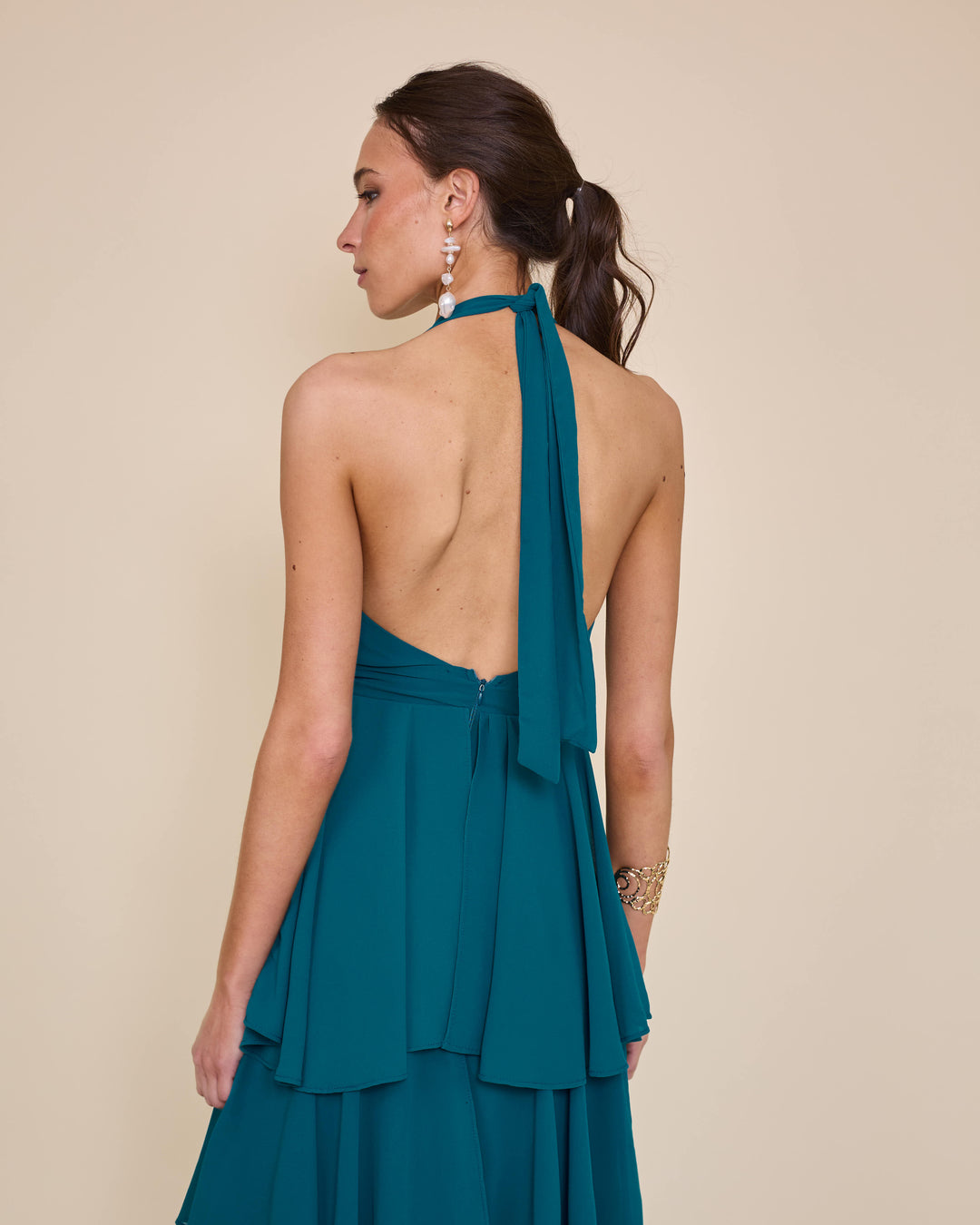 Vestido Celia Petroleo