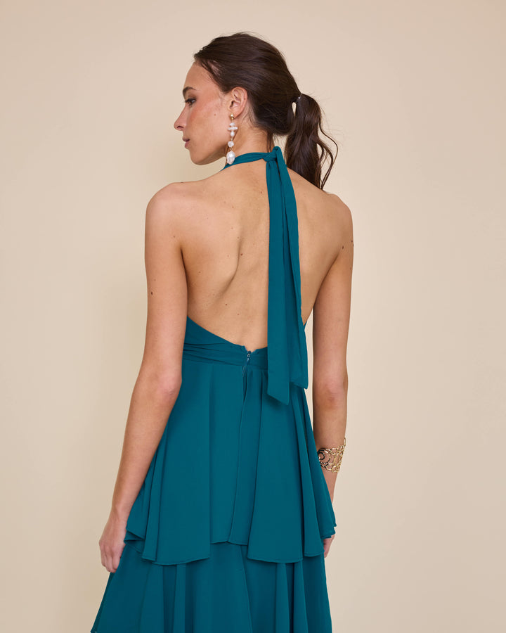 Vestido Celia Petroleo