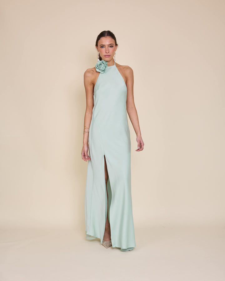 Vestido Bianca Verde Agua