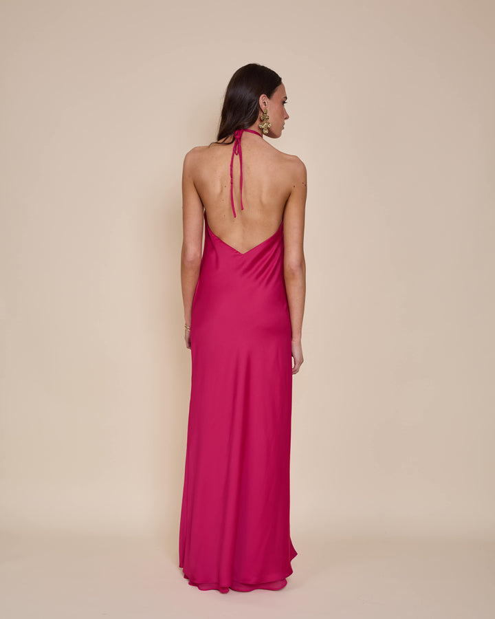 Vestido Bianca Rojo Frambuesa