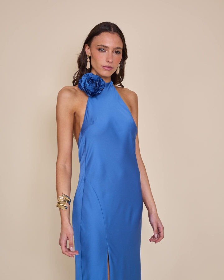 Vestido Bianca Azul Claro