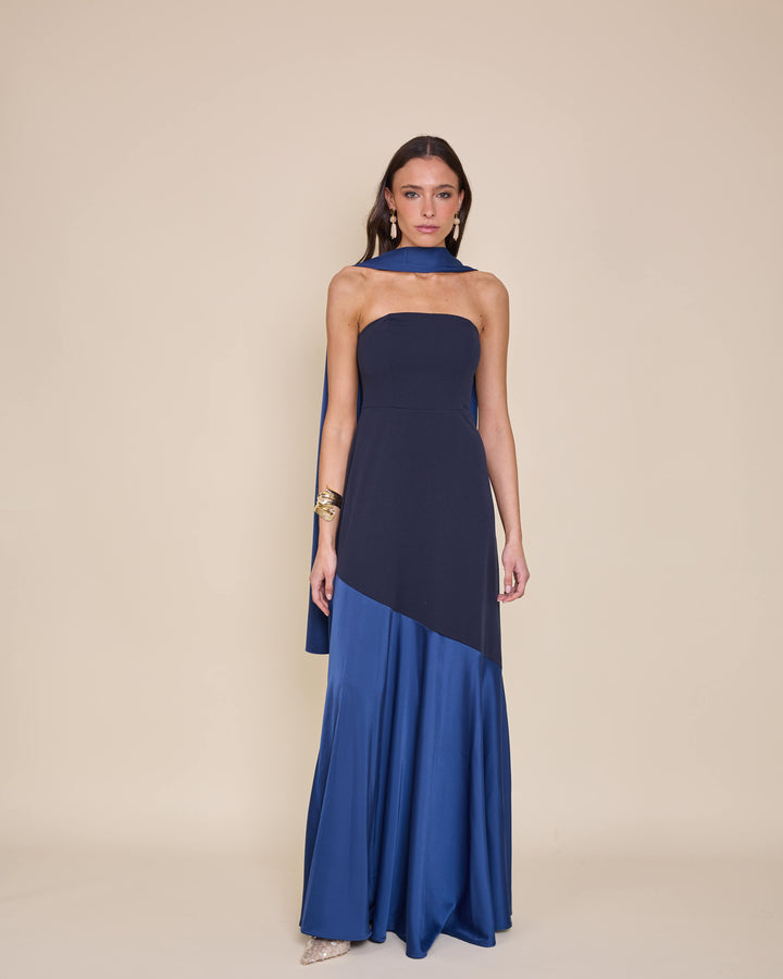 Vestido Ágata Azul Marino