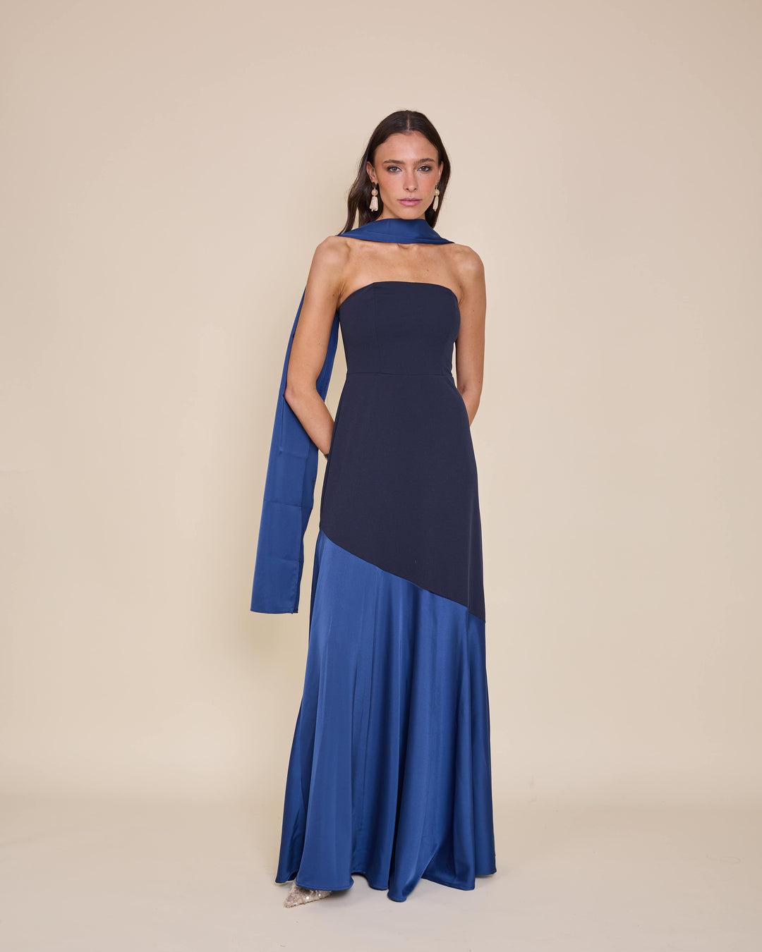 Vestido Ágata Azul Marino