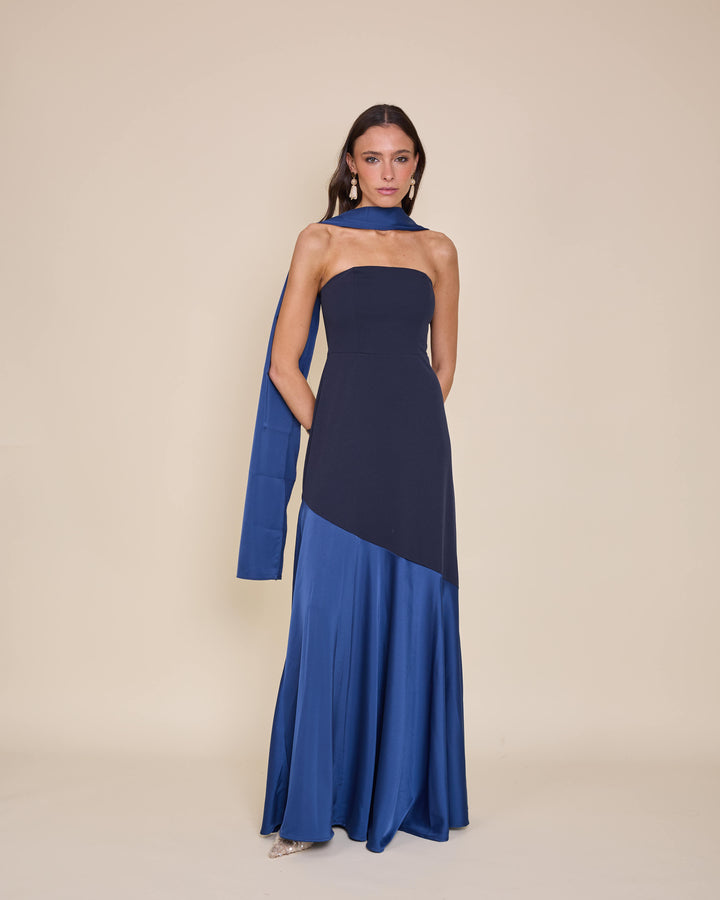 Vestido Ágata Azul Marino