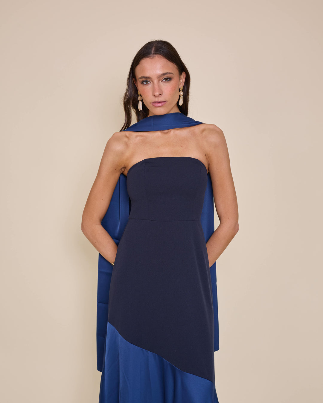 Vestido Ágata Azul Marino