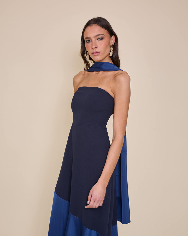 Vestido Ágata Azul Marino