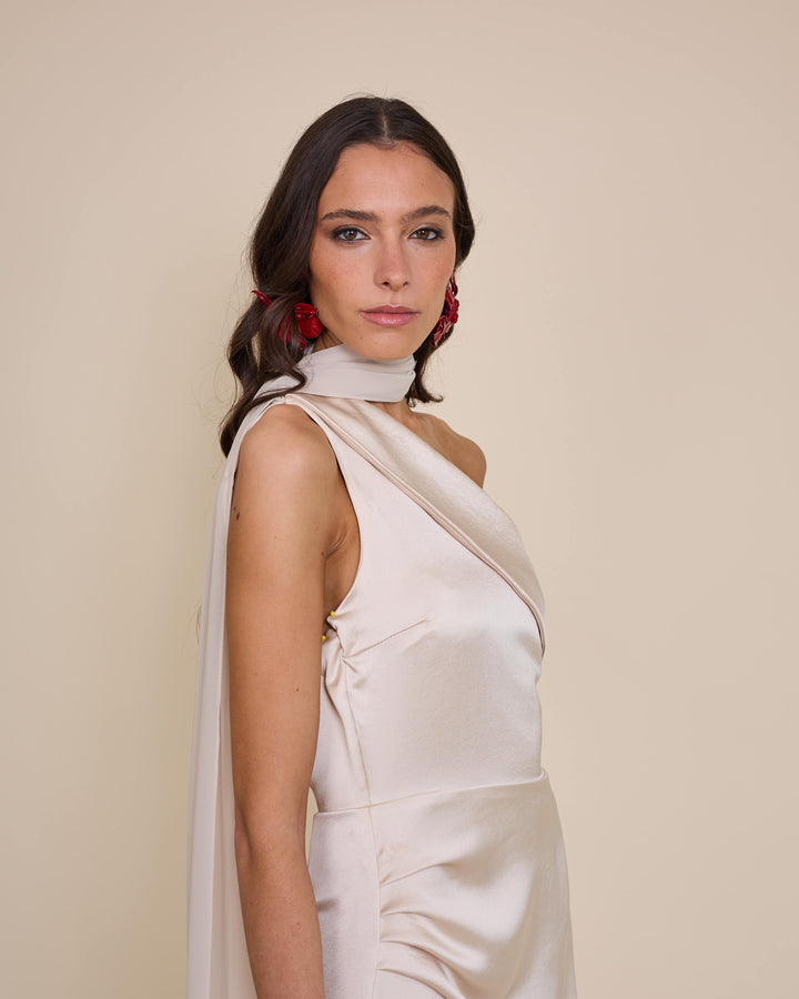 Vestido Mairena Crema