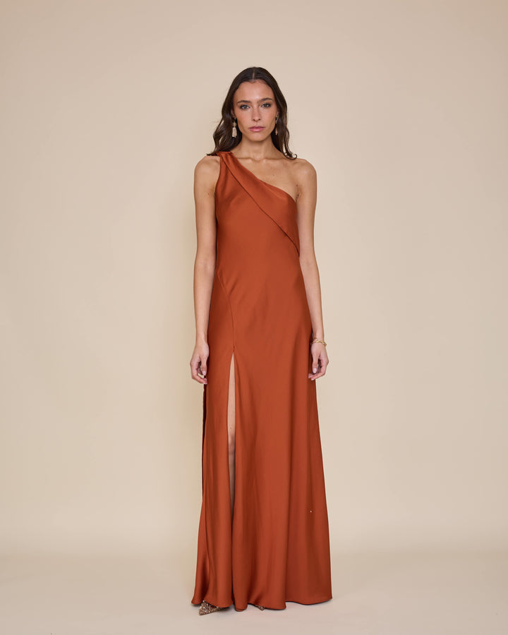 Vestido Agostina Terracota