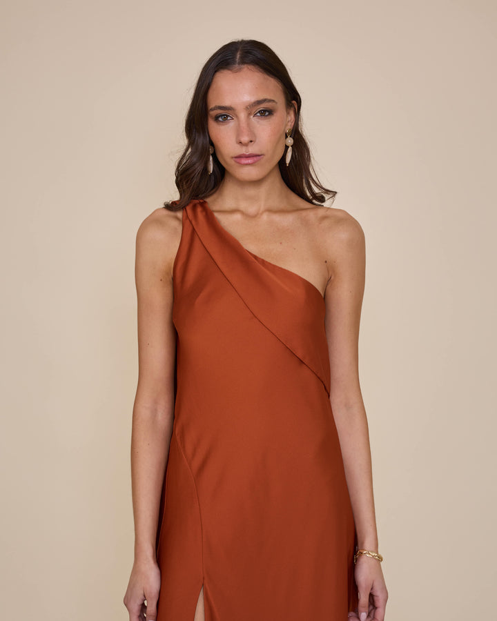 Vestido Agostina Terracota