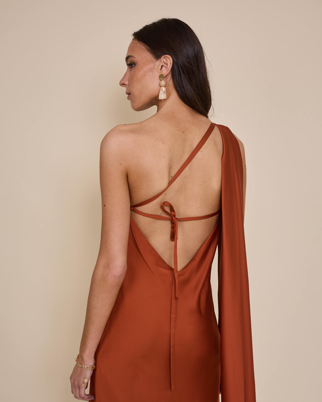 Vestido Agostina Terracota