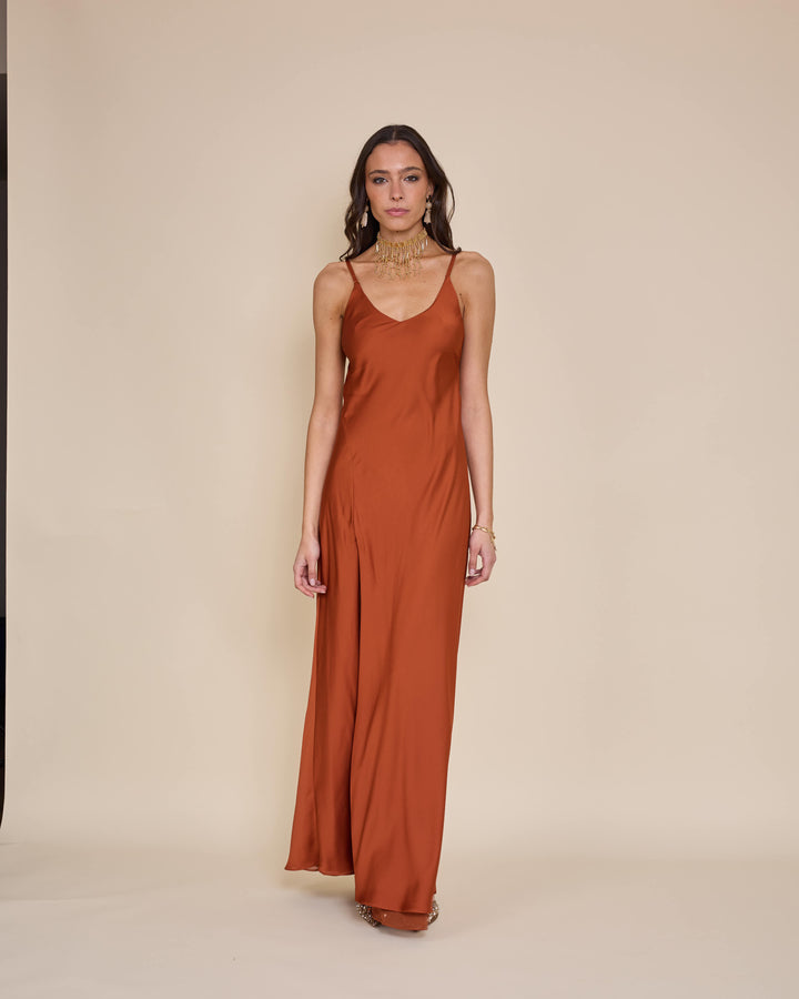 Vestido Victoria Terracota