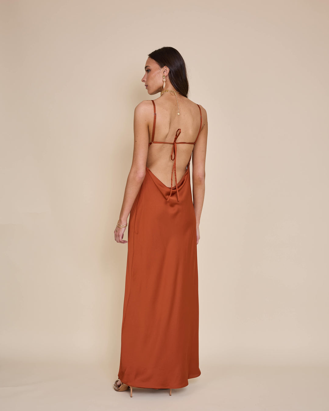 Vestido Victoria Terracota