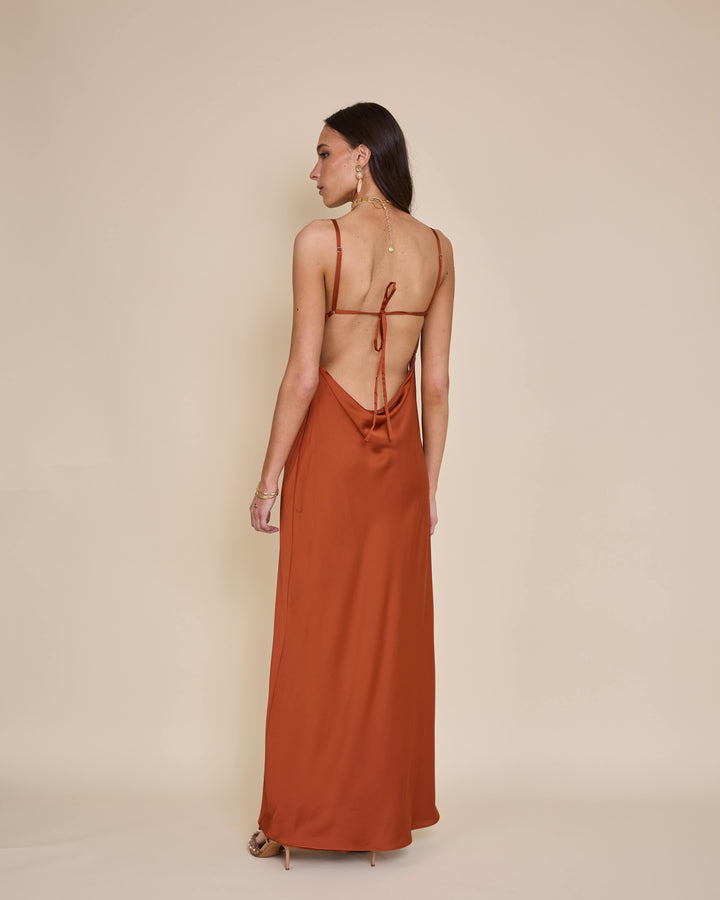 Vestido Victoria Terracota