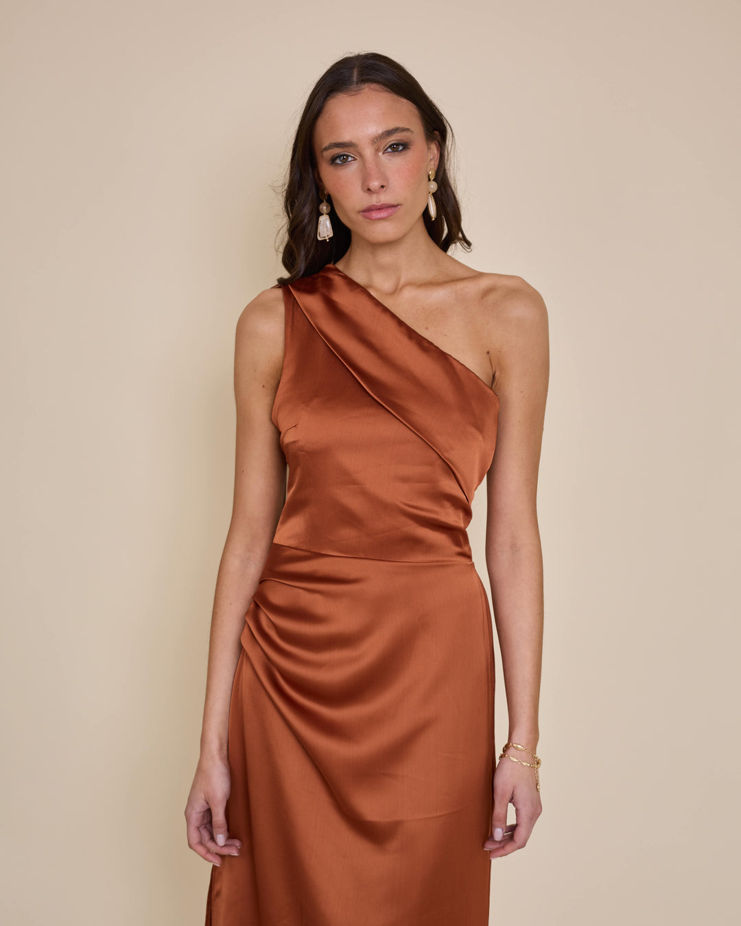 Vestido Mairena Terracota